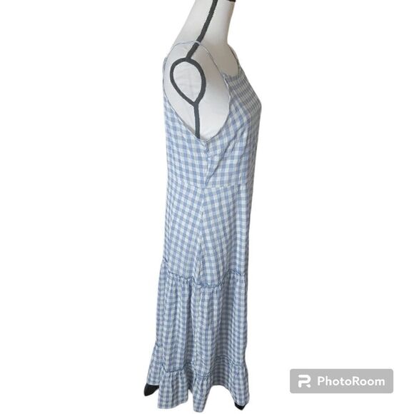 Nanette Lepore Gingham Sleeveless Maxi Dress. Size 10. - Picture 5 of 10